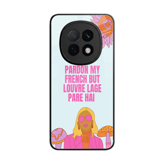 Louvre Lage Pade Hai back phone cover | glass case for oppo f29 pro 5g