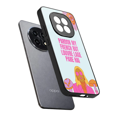 Louvre Lage Pade Hai sleek oppo f29 pro 5g cover with tempered glass back and TPU edges