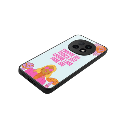Louvre Lage Pade Hai stylish phone case for oppo f29 pro 5g | glossy glass and slim fit