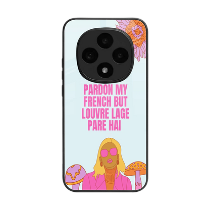 Louvre Lage Pade Hai back phone cover | glass case for oppo f31 pro 5g