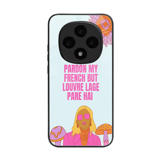 Louvre Lage Pade Hai back phone cover | glass case for oppo f31 pro 5g