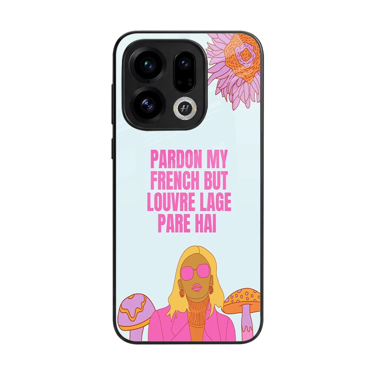 Louvre Lage Pade Hai back phone cover | glass case for oppo find x9