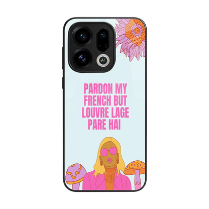 Louvre Lage Pade Hai back phone cover | glass case for oppo find x9
