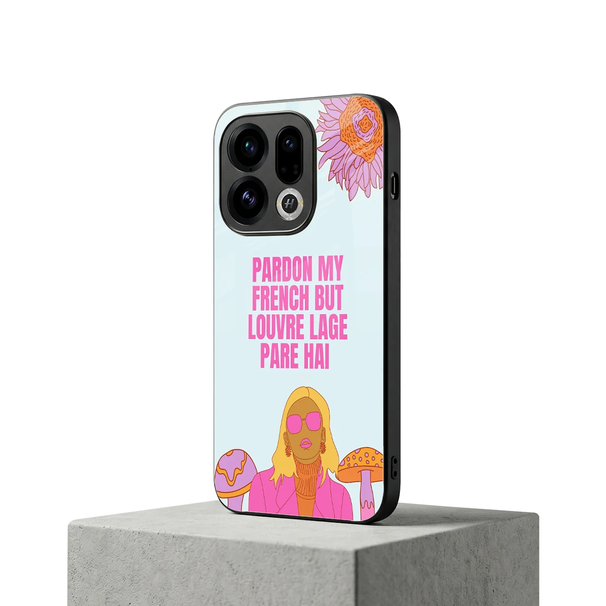 Louvre Lage Pade Hai oppo find x9 mobile cover | shockproof glass phone case