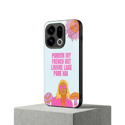 Louvre Lage Pade Hai oppo find x9 mobile cover | shockproof glass phone case