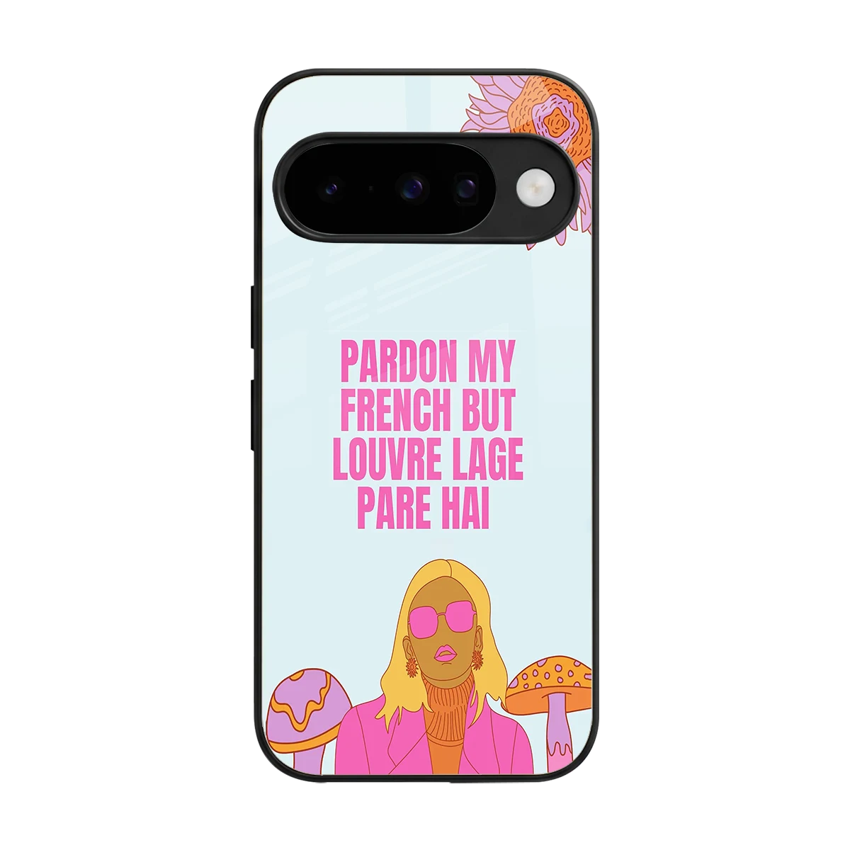 Louvre Lage Pade Hai back phone cover | glass case for google pixel 10