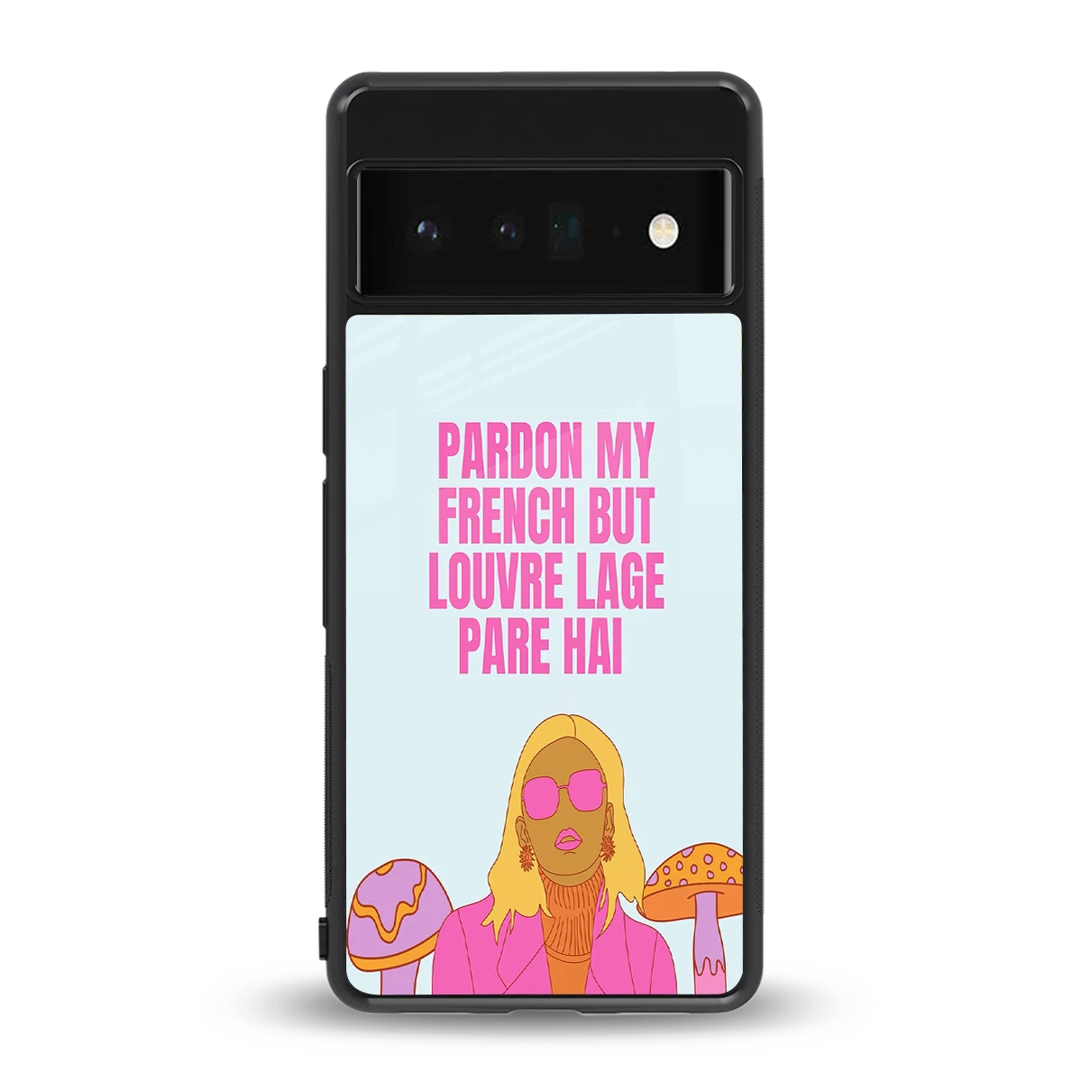 Louvre Lage Pade Hai back phone cover | glass case for google pixel 6 pro