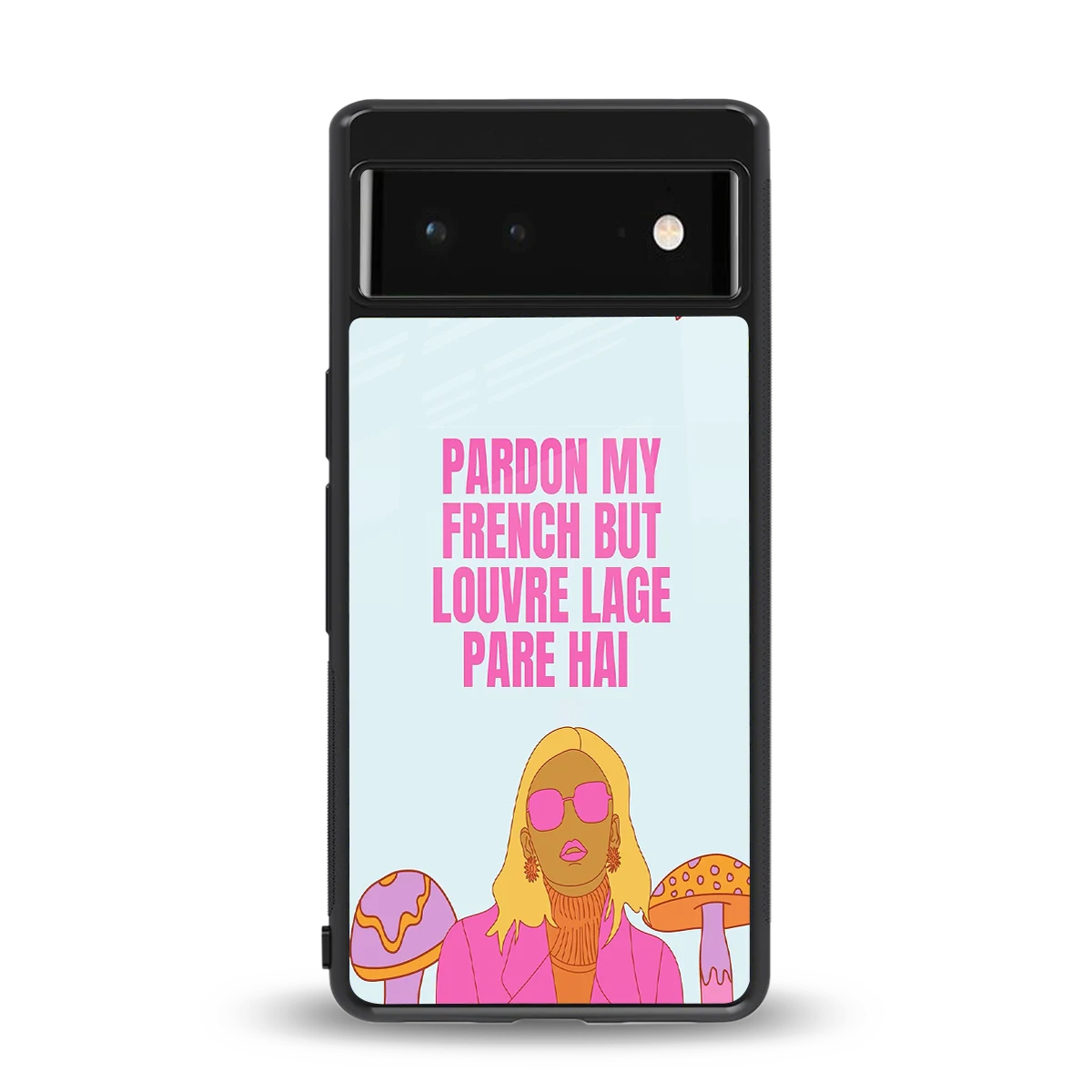 Louvre Lage Pade Hai back phone cover | glass case for google pixel 6