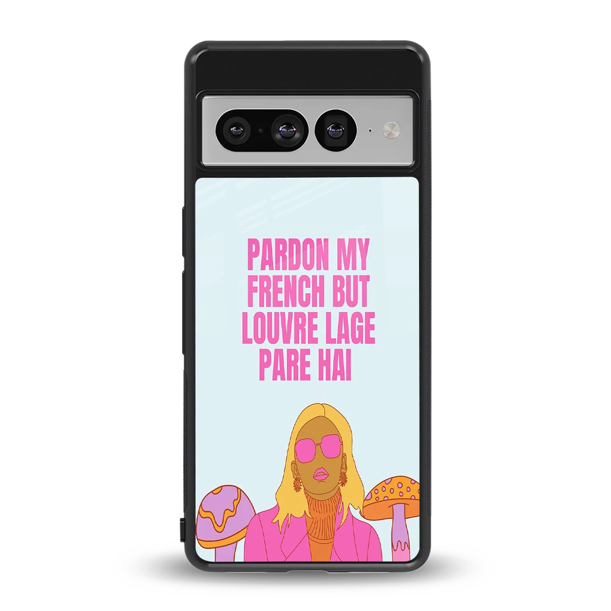 Louvre Lage Pade Hai back phone cover | glass case for google pixel 7 pro