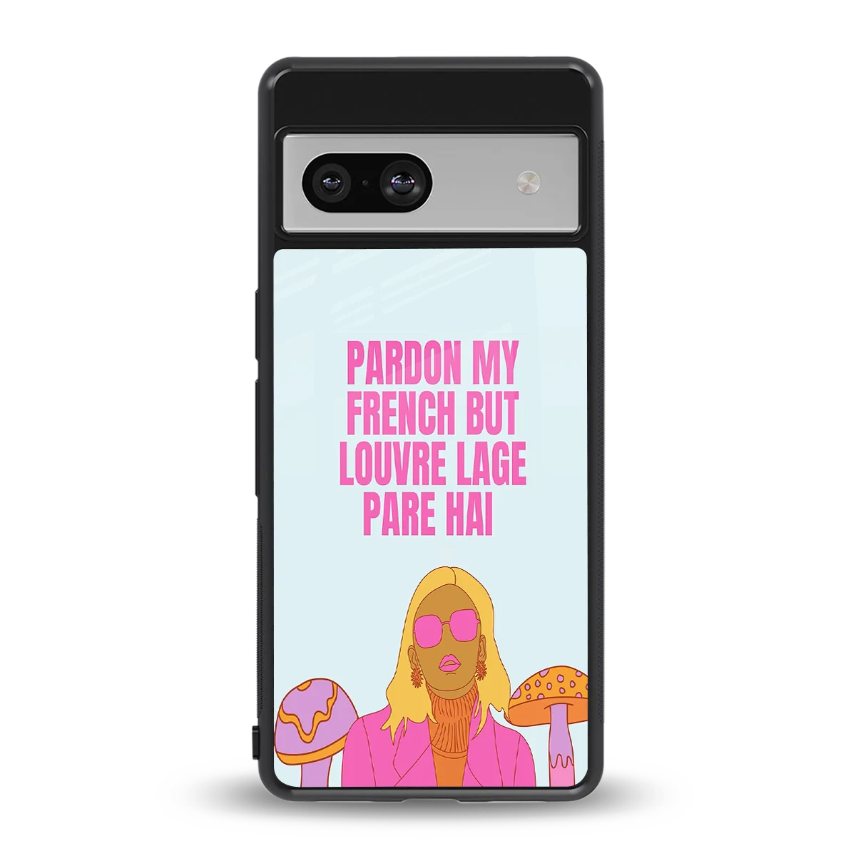 Louvre Lage Pade Hai back phone cover | glass case for google pixel 7