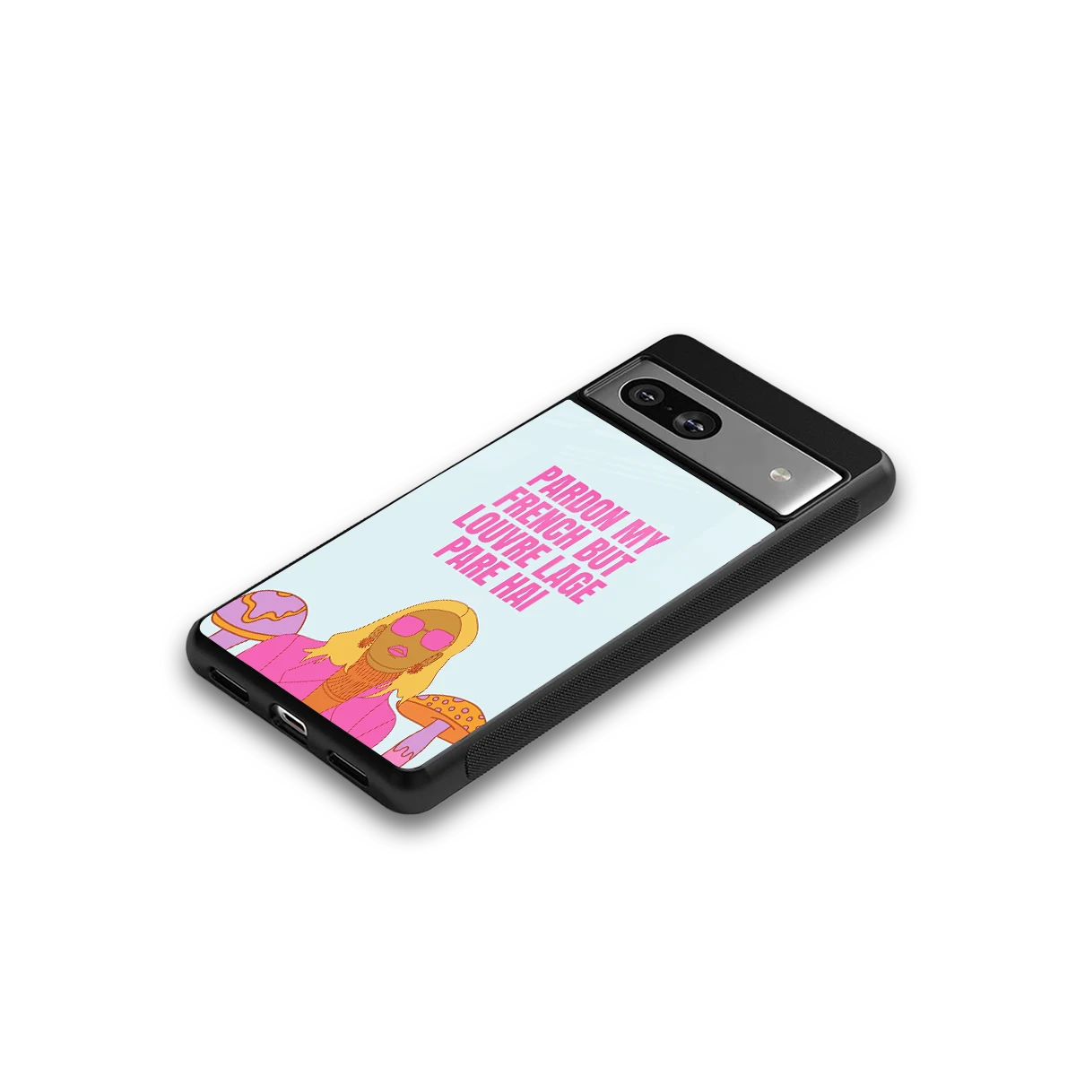 Louvre Lage Pade Hai google pixel 7a mobile cover | shockproof glass phone case