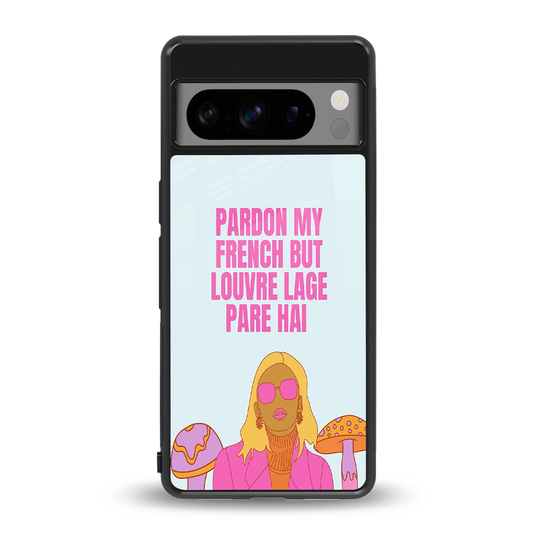 Louvre Lage Pade Hai back phone cover | glass case for google pixel 8 pro