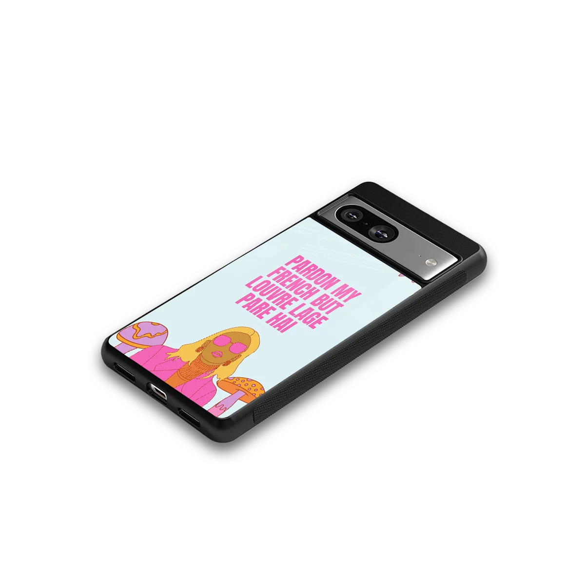 Louvre Lage Pade Hai google pixel 8 mobile cover | shockproof glass phone case