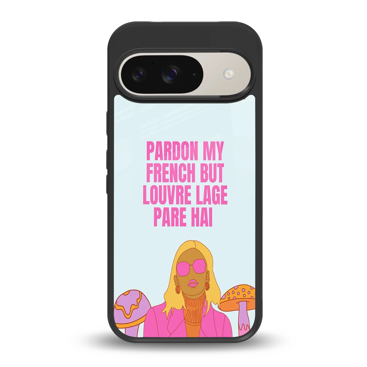 Louvre Lage Pade Hai back phone cover | glass case for google pixel 9