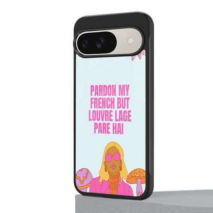 Louvre Lage Pade Hai google pixel 9 mobile cover | shockproof glass phone case