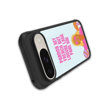 Louvre Lage Pade Hai stylish phone case for google pixel 9 | glossy glass and slim fit