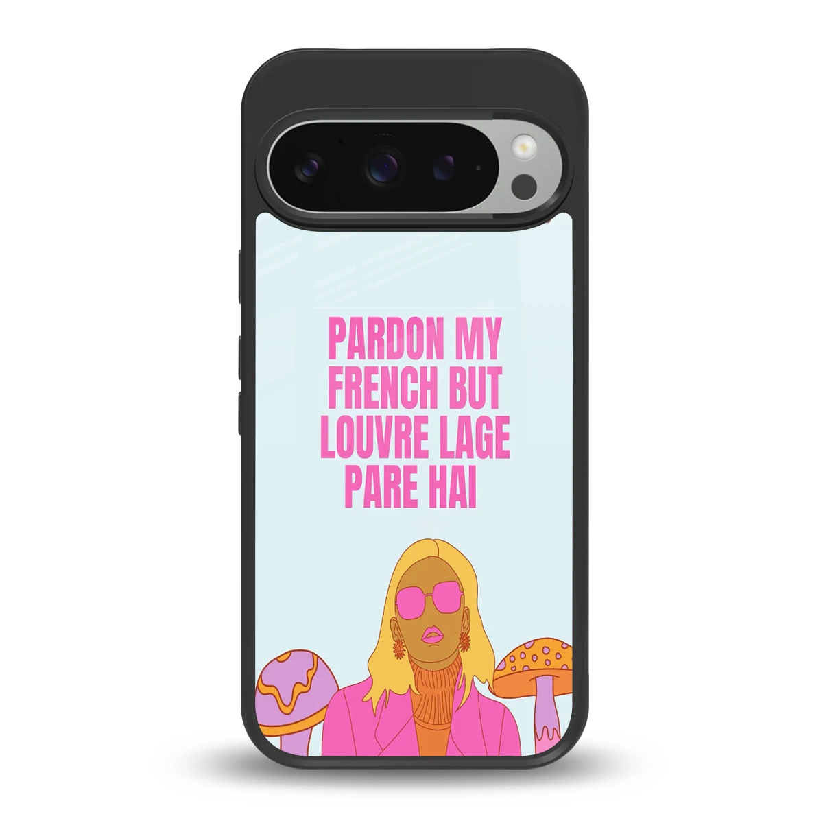 Louvre Lage Pade Hai back phone cover | glass case for google pixel 9 pro