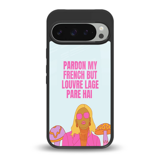 Louvre Lage Pade Hai back phone cover | glass case for google pixel 9 pro