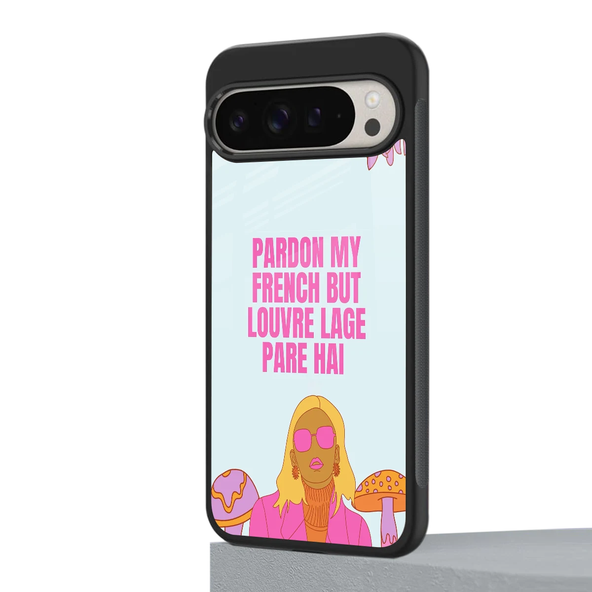 Louvre Lage Pade Hai google pixel 9 pro mobile cover | shockproof glass phone case
