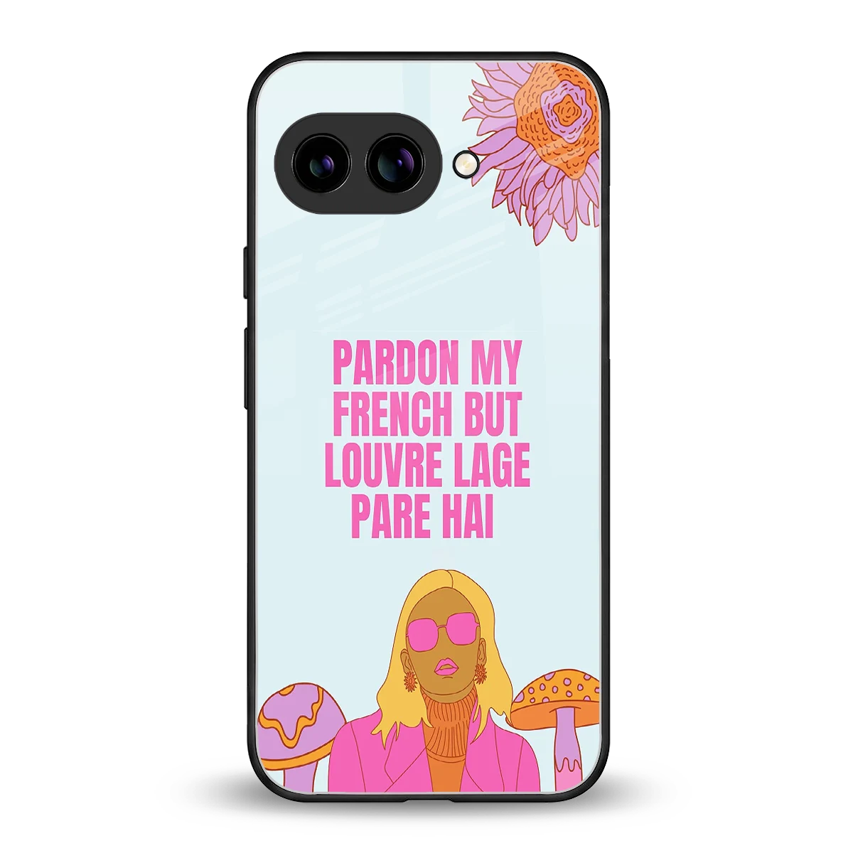Louvre Lage Pade Hai back phone cover | glass case for google pixel 9a