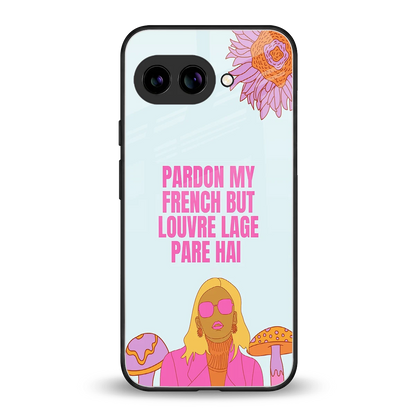 Louvre Lage Pade Hai back phone cover | glass case for google pixel 9a