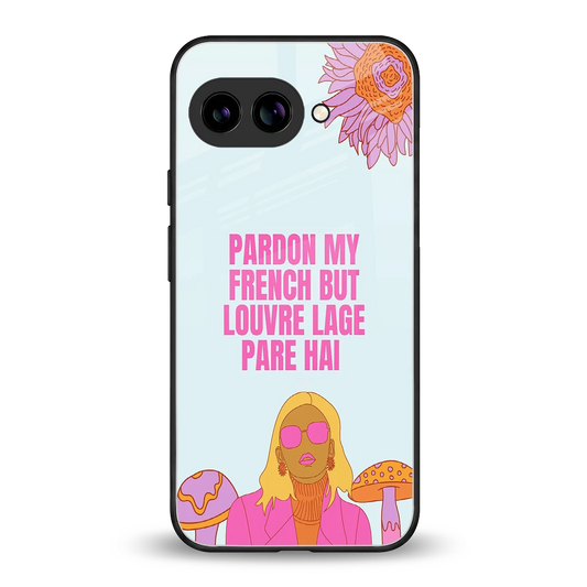 Louvre Lage Pade Hai back phone cover | glass case for google pixel 9a