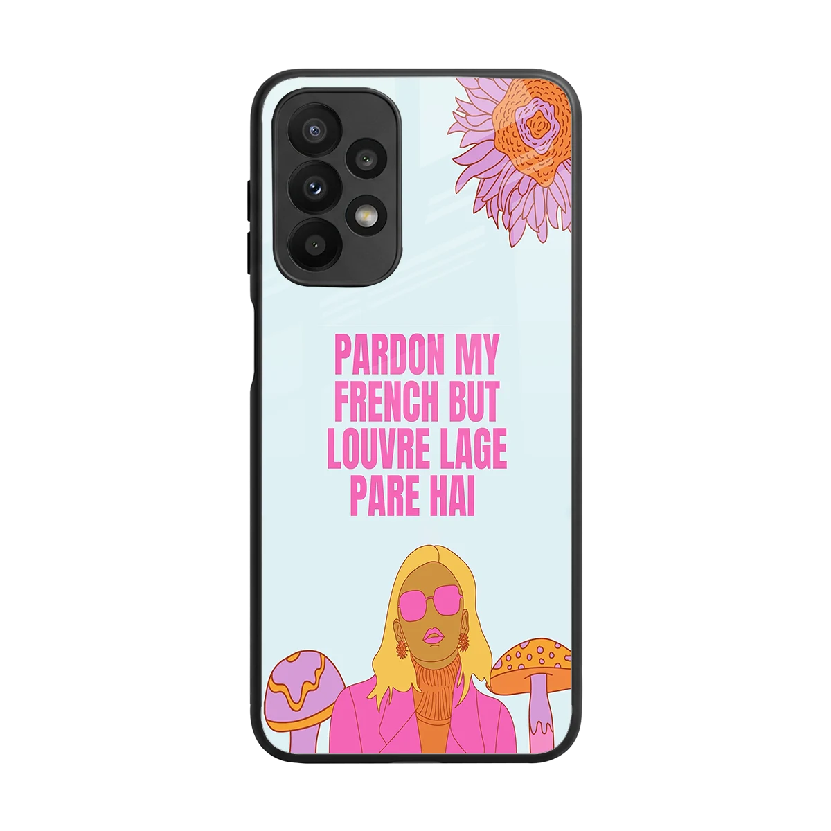 Louvre Lage Pade Hai back phone cover | glass case for samsung galaxy a23
