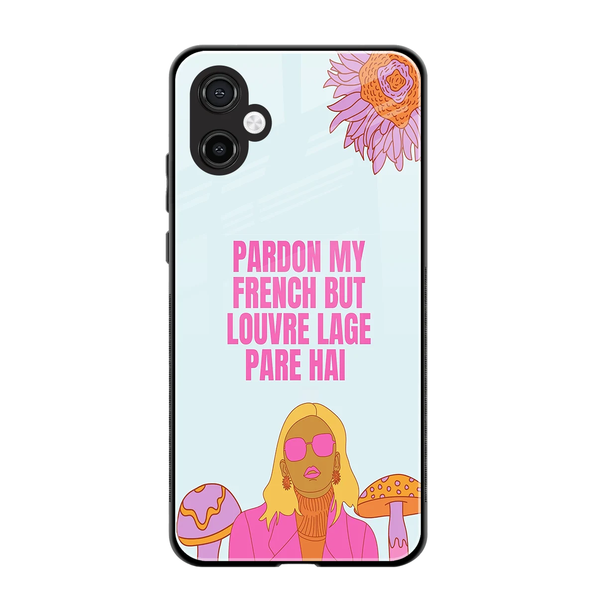 Louvre Lage Pade Hai back phone cover | glass case for samsung galaxy a06 5g