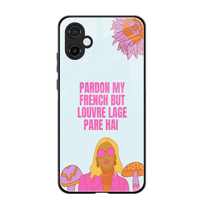 Louvre Lage Pade Hai back phone cover | glass case for samsung galaxy a06 5g