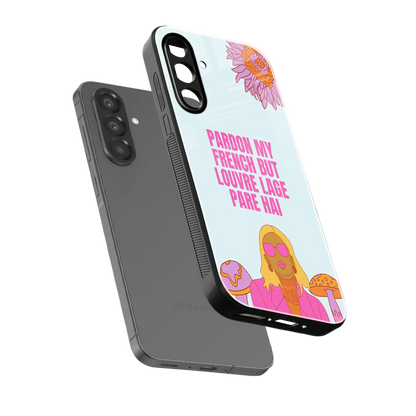 Louvre Lage Pade Hai sleek samsung galaxy a36 5g cover with tempered glass back and TPU edges