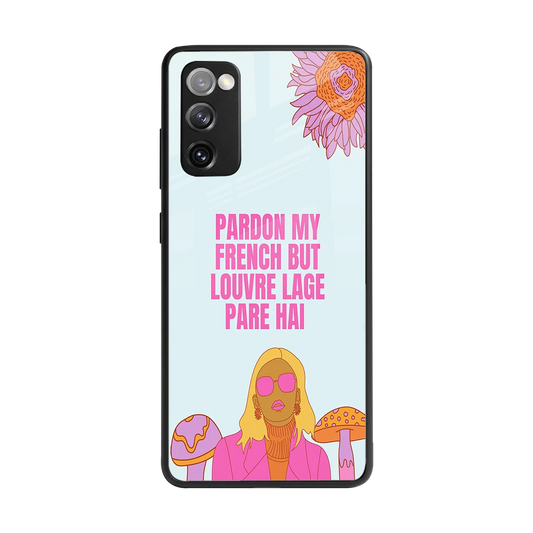 Louvre Lage Pade Hai back phone cover | glass case for samsung galaxy s20 fe