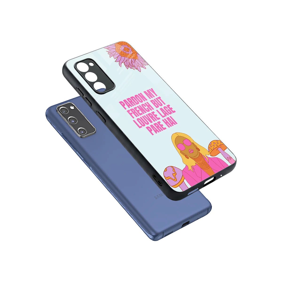 Louvre Lage Pade Hai sleek samsung galaxy s20 fe cover with tempered glass back and TPU edges