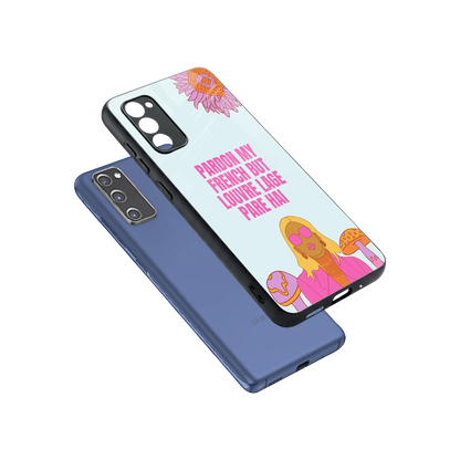 Louvre Lage Pade Hai sleek samsung galaxy s20 fe cover with tempered glass back and TPU edges