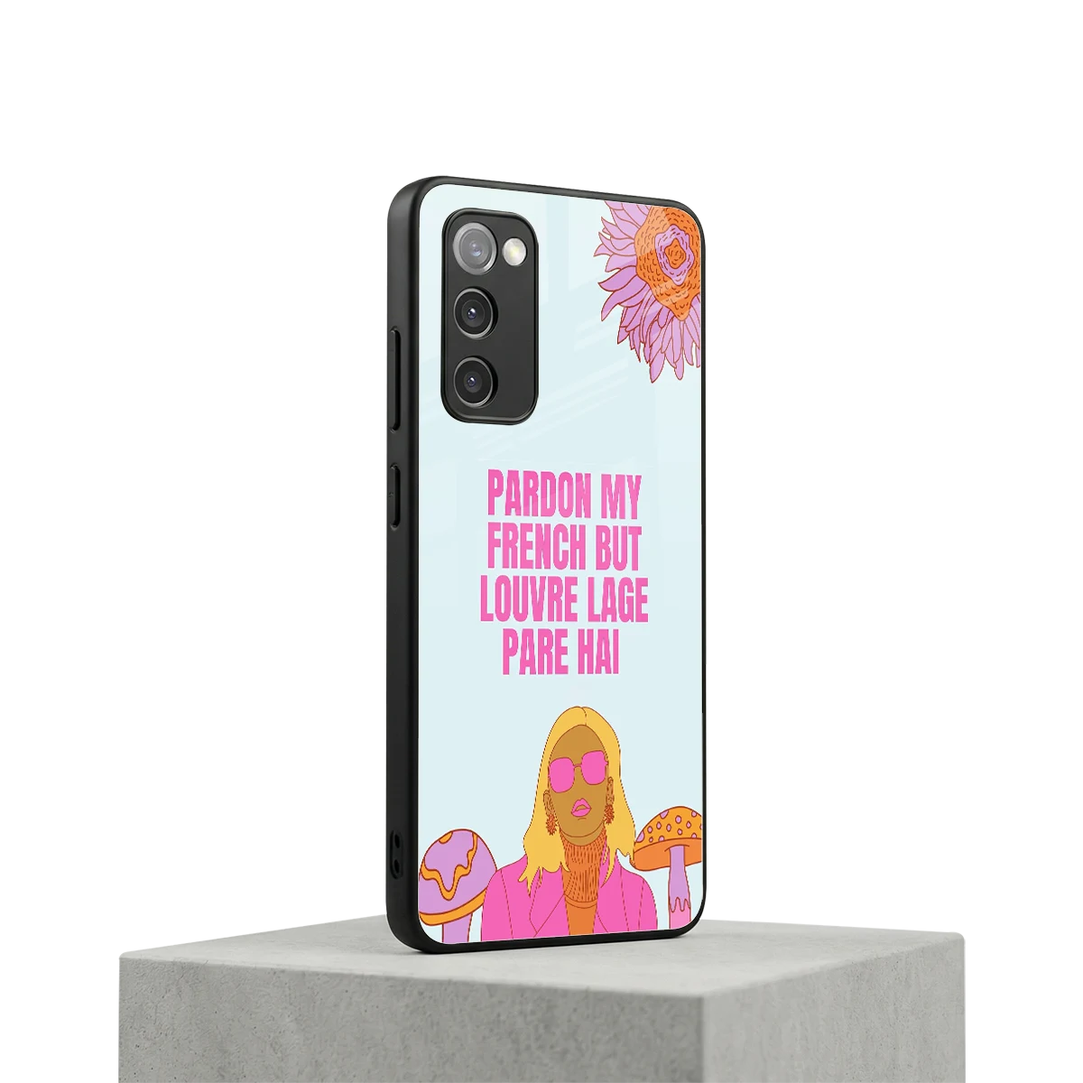 Louvre Lage Pade Hai samsung galaxy s20 fe mobile cover | shockproof glass phone case