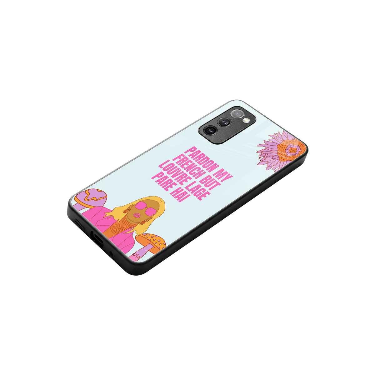 Louvre Lage Pade Hai stylish phone case for samsung galaxy s20 fe | glossy glass and slim fit