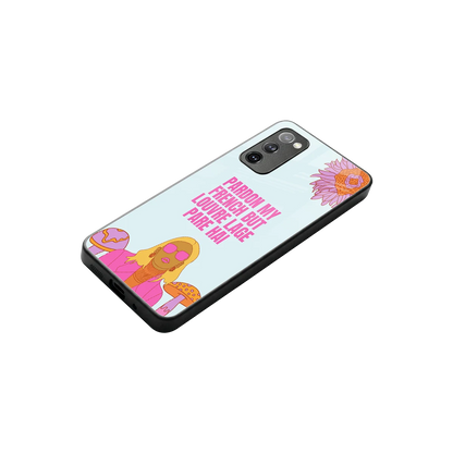 Louvre Lage Pade Hai stylish phone case for samsung galaxy s20 fe | glossy glass and slim fit