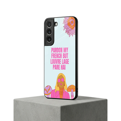 Louvre Lage Pade Hai samsung galaxy s22 mobile cover | shockproof glass phone case