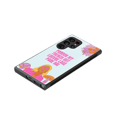 Louvre Lage Pade Hai stylish phone case for samsung galaxy s24 ultra | glossy glass and slim fit