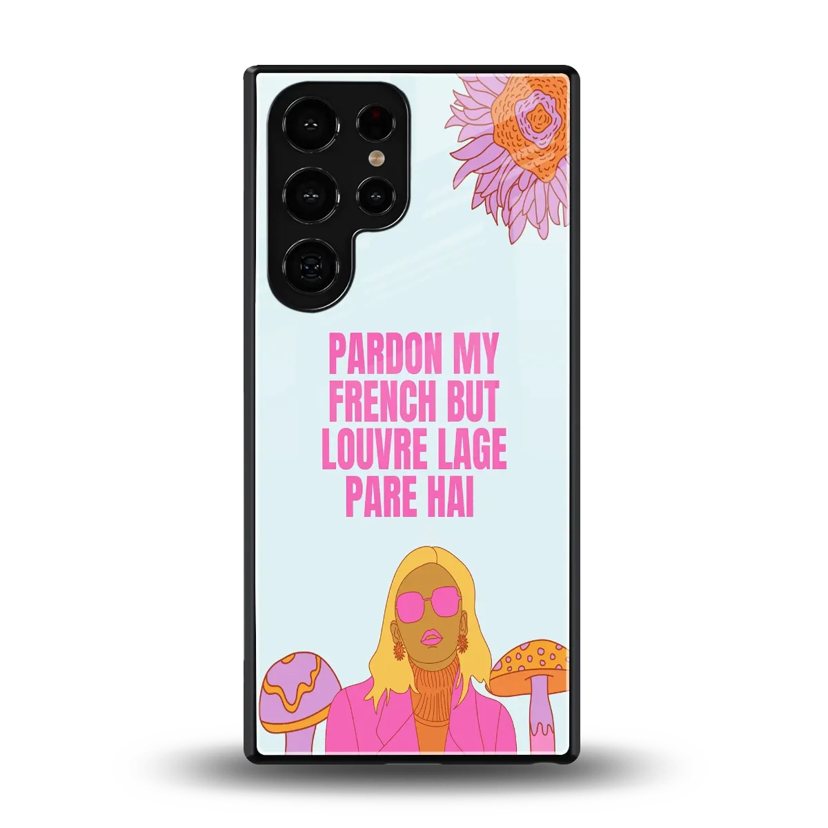 Louvre Lage Pade Hai back phone cover | glass case for samsung galaxy s25 ultra
