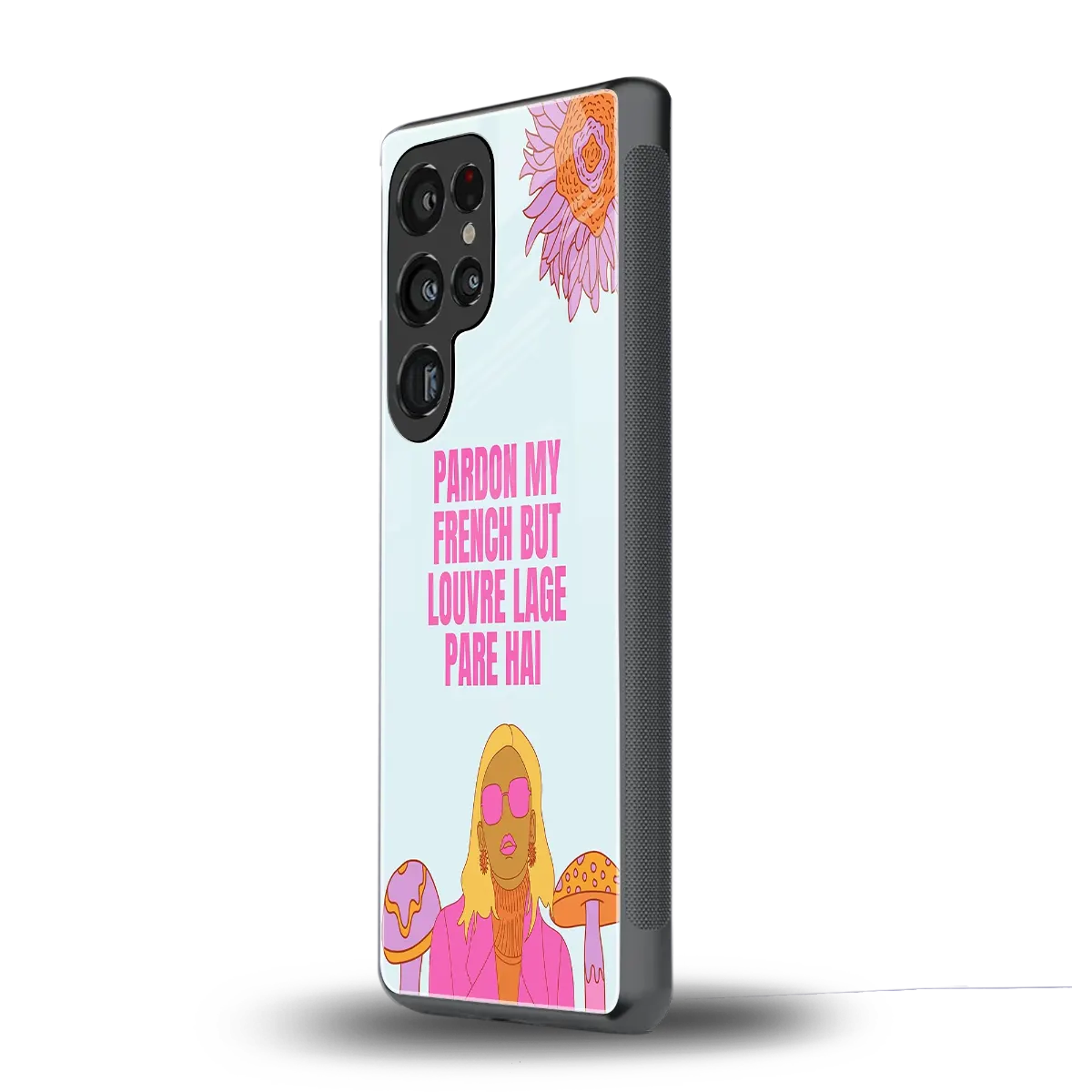 Louvre Lage Pade Hai samsung galaxy s25 ultra mobile cover | shockproof glass phone case