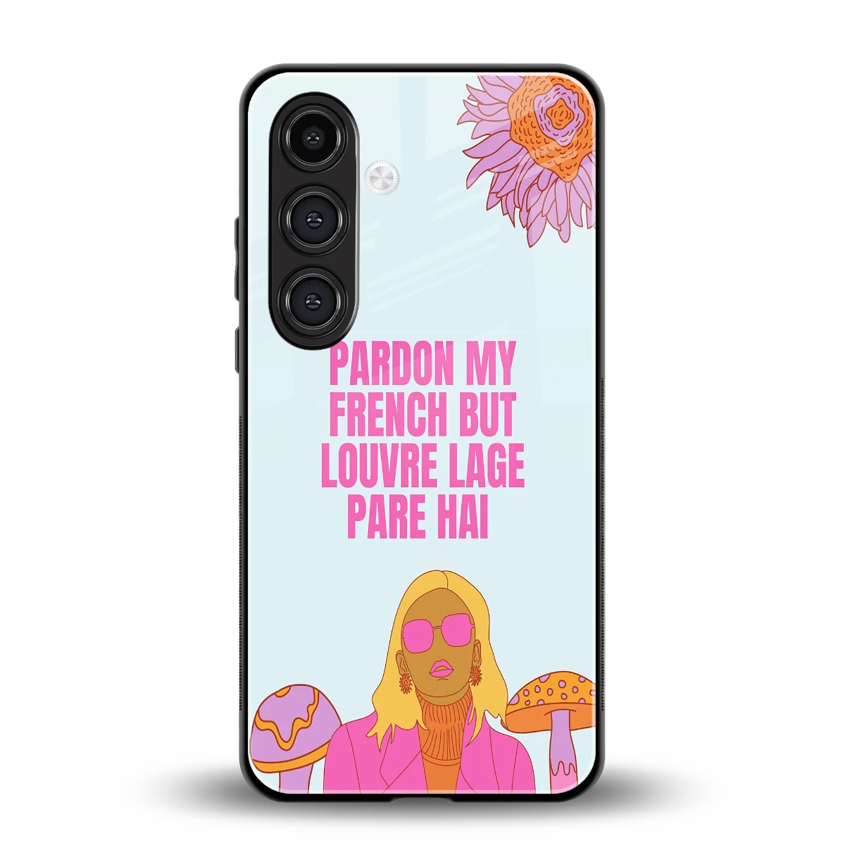Louvre Lage Pade Hai back phone cover | glass case for samsung galaxy s23 plus