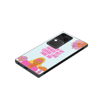 Louvre Lage Pade Hai stylish phone case for vivo v30 | glossy glass and slim fit