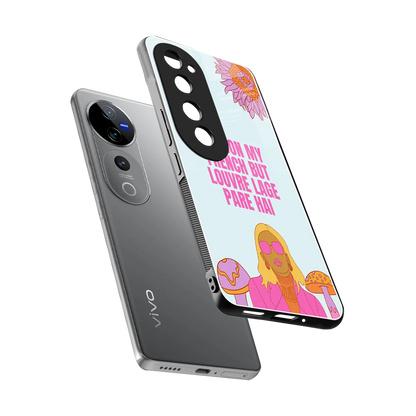 Louvre Lage Pade Hai sleek vivo v40 pro cover with tempered glass back and TPU edges