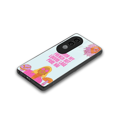 Louvre Lage Pade Hai stylish phone case for vivo v40e | glossy glass and slim fit