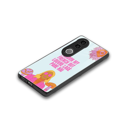 Louvre Lage Pade Hai stylish phone case for vivo v50 | glossy glass and slim fit