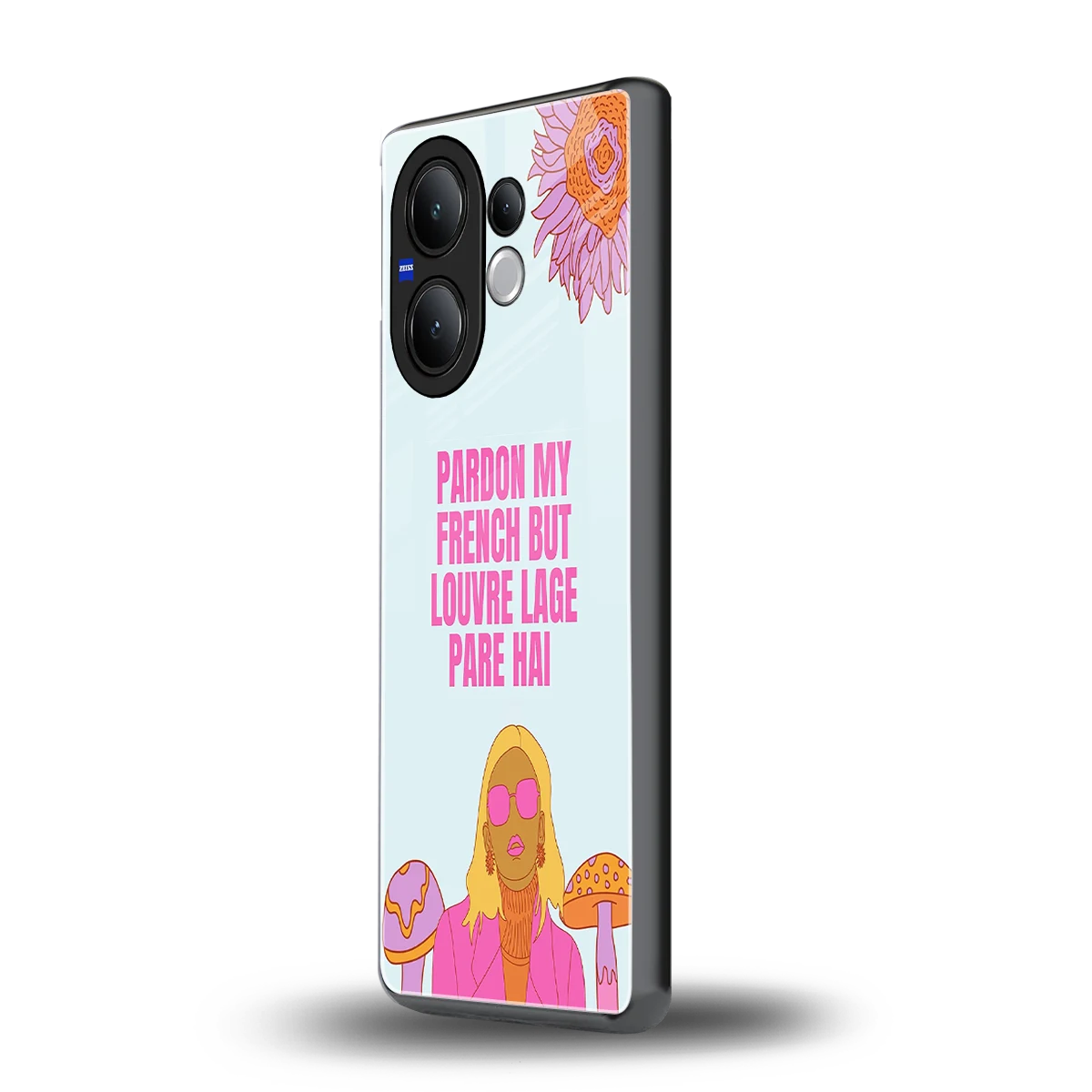 Louvre Lage Pade Hai vivo v60 mobile cover | shockproof glass phone case