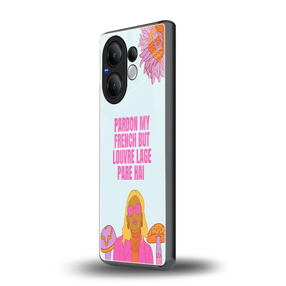 Louvre Lage Pade Hai vivo v60 mobile cover | shockproof glass phone case