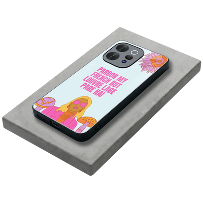 Louvre Lage Pade Hai stylish phone case for vivo v70 elite | glossy glass and slim fit