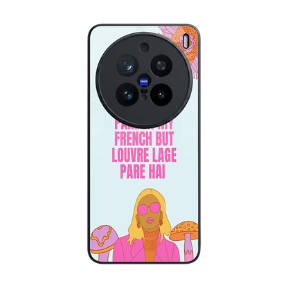 Louvre Lage Pade Hai back phone cover | glass case for vivo x200 pro