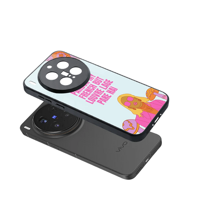 Louvre Lage Pade Hai sleek vivo x300 pro cover with tempered glass back and TPU edges